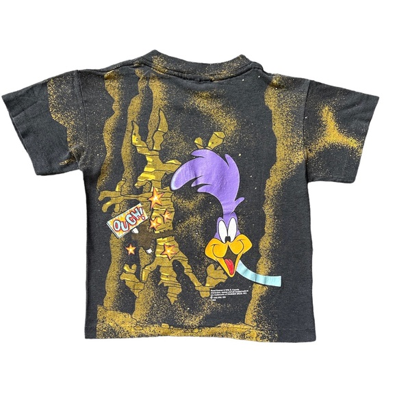 Vintage 1992 Looney Tunes Road Runner & Wile Coyote Single Stitch USA Shirt - Picture 2 of 6